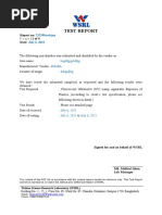 WSRL - SOP - 03 Fluorescent Ultraviolet (UV) Lamp Apparatus Exposure of Plastices - ASTM D4329-13 Report Format