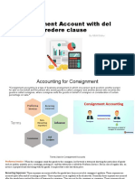 Consignment Account With Del Credere Clause: by Nikhil Babu