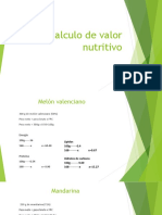 ALEJANDRO RODRIGUEZ Calculo de Valor Nutritivo