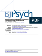 Edinburgh Postnatal Depression Scale. Detection of Postnatal Depression. Development of The 10-Item