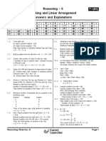 Reasoning - 6 Ranking and Linear Arrangement Answers and Explanations