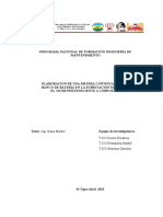 Elaboracion de Una Mejora Continua para Un Banco de Bateria en La Subestacion Electrica Perteneciente A Corpoelec