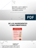 Almidones y Azucares en La Panificación