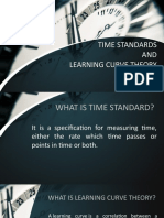 Time Standards and Learning Curve Theory