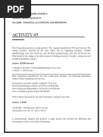 Activity 05: 202180927 - VISTA, MARK LESTER A. Ol33E21 - Bs Accountancy Olcae09 - Financial Accounting and Reporting