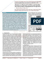 Influence of Accreditation On Physical Facilities and Quality Assurance in Nigerian Universities Management Perspective