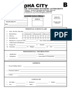 Dha Member Form B