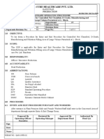 HPF 002 04 Entry and Exit Procedure in CNC Grade D Area and Manufacturing