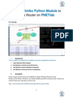 Use The Netmiko Python Module To Configure A Router