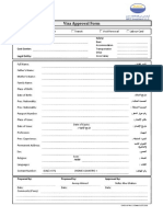 Visa Approval Form