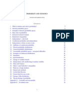 Probability and Statistics: Manjunath Krishnapur