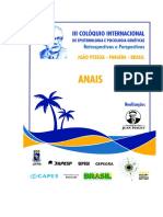 Anais Do III Colóquio Internacional de Epistemologia e Psicologia Genéticas