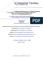 Journal of Industrial Textiles: A New Generation of Silicone Elastomers For Airbag Coatings