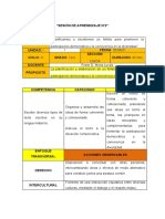 Experiencia de Aprendizaje