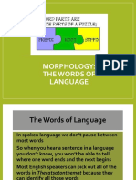 Morphology The Words of Language