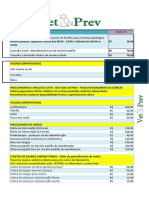 Tabela de Preços Consultas - Vacinas e Serviços e Procedimentos Gerais - Vet Prev