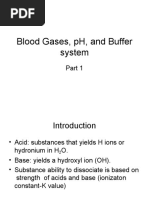 Blood Gases, PH, and Buffer System