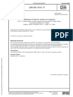 DIN EN 1015-17: Methods of Test For Mortar For Masonry