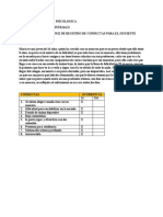 Tarea de Evaluacion Psicologica