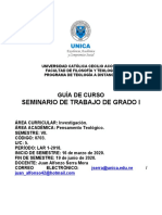 Guía de Curso de Seminario de Trabajo de Grado I