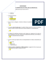 Cuestionario Vias de Administracion Oral Bucal y Sublingual