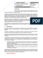 Alm-G004 Programa de Limpieza y Desinfección de Áreas