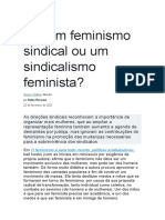 Por Um Feminismo Sindical Ou Um Sindicalismo Feminista - Deise Recoaro