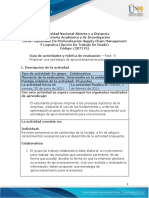 Guia de Actividades y Rúbrica de Evaluación - Unidad 8 - Fase 9 - Proponer Una Estrategia de Aprovisionamiento para Una Empresa