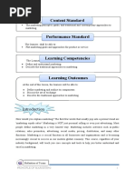 Principle of Marketing Module 1 Week 1