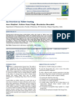 An Overview On Tablet Coating