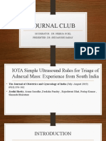 Journal Club: Moderator: Dr. Neerja Goel Presenter: Dr. Shivangini Sahay