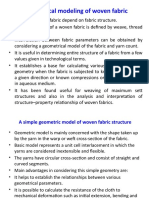 CH 2 Geometric Modelling of Fabric Structure (1) A