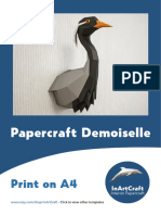 Papercraft Demoiselle: Print On A4