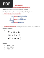 Tema # 4 La Multiplicación ...