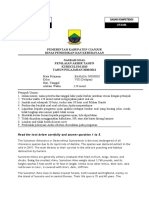 Pemerintah Kabupaten Cianjur Dinas Pendidikan Dan Kebudayaan Naskah Soal Penilaian Akhir Tahun Kurikulum 2013 TAHUN PELAJARAN 2020/2021