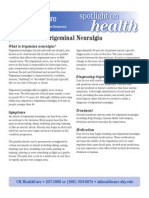 Fact Sheet Trigeminal Neuralgia