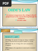 At Constant Temperature The Voltage Is Directly Proportional To The Current Flowing Through The Conductor. SI UNIT:-ohm