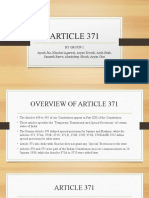 Article 371: by Group-2 Ayush Jha, Khushal Agarwal, Aryan Trivedi, Ansh Shah, Samarth Barve, Akashdeep Ghosh, Aryan Ohri