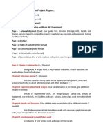 General Guidelines For Project Report:: Page - 1 Chapter 1 Introduction