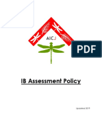 IB Assessment Policy: Updated 2019