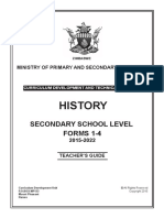 History Teachers Forms 1-4