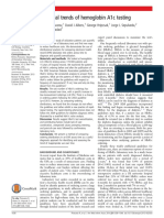 Temporal Trends of Hemoglobin A1c Testing