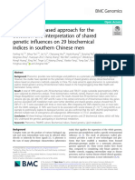 Phenomics-Based Approach For The Detection and Interpretation of Shared Genetic Influences On 29 Biochemical Indices in Southern Chinese Men