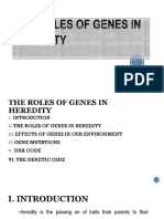 The Roles of Genes in Heredity