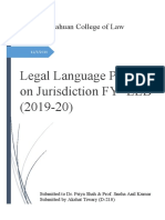 Legal Language Project On Jurisdiction