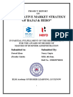 Comparative Market Strategy of Bajaj & Hero