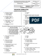 Clei 2 - Evaluación Acumulativa Lengua Castellana - 1 Periodo