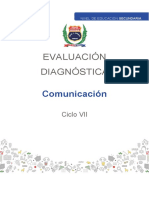 Comunicación Ciclo Vii Evaluación Diagnostica 2021