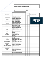 Formato Inspección de Herramientas