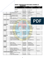 List of Successful Candidates For DSSC Course 27 For Training Dated 22 Feb 2020